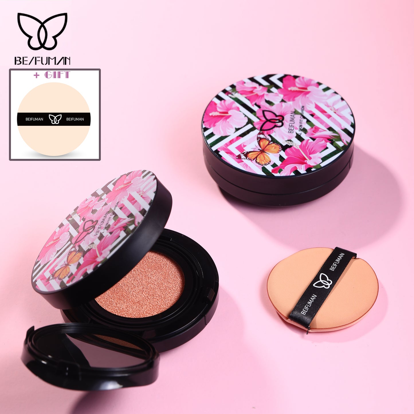 REAL GLOWY SKIN FIT CUSHION ROSY IVORY NO.25